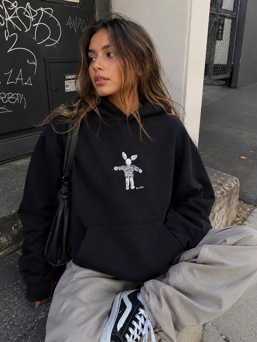 By Lefty Bunny Hoodie Designed by Lefty Korine Made in USA. Small